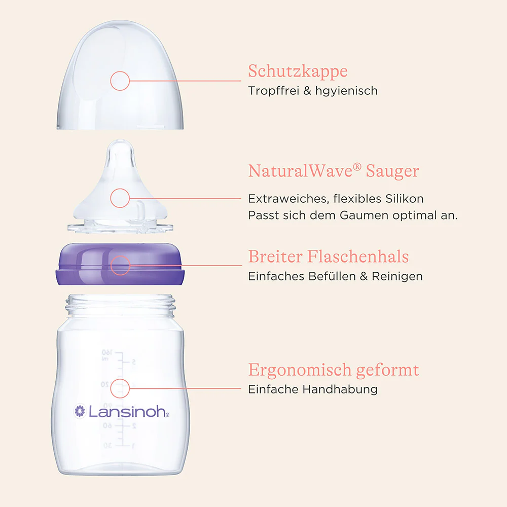 Babyflasche mit NaturalWave® Sauger 160 ml - Image 4